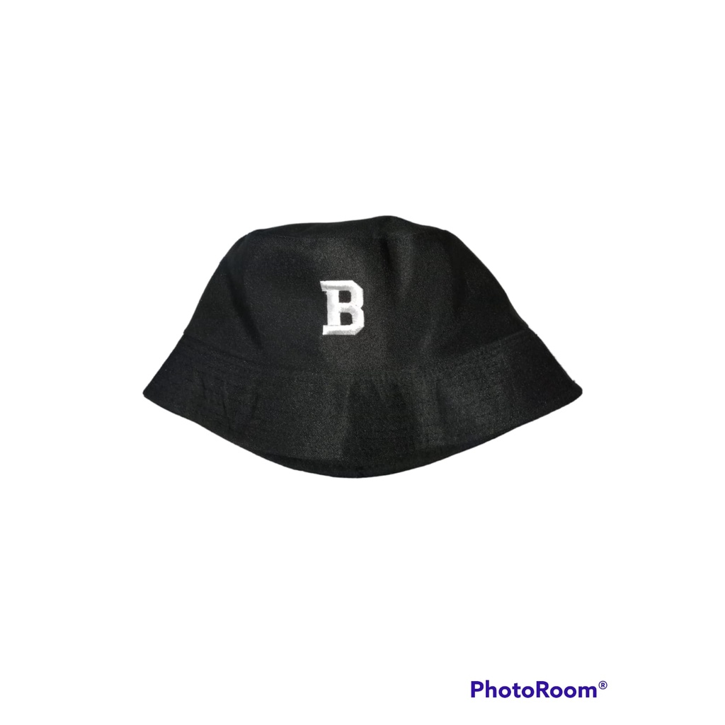 Bucket Hat Alphabet / Bucket Hat Bordir Alphabet Unisex Remaja Dewasa