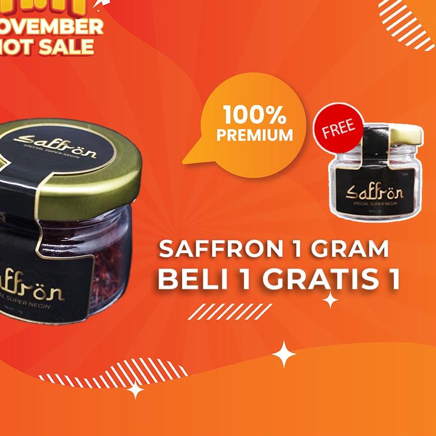 

✶ [ BELI 1 GRATIS 1 ] SAFFRON SPECIAL SUPER NEGIN 1 GRAM ORGANIC ORIGINAL IRAN - PREMIUM QUALITY 1 GR ♕