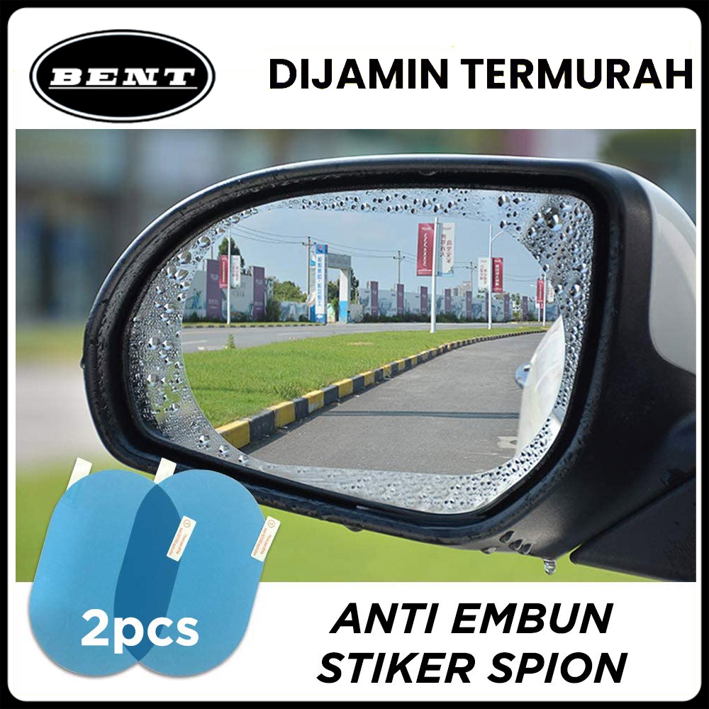 2Pcs Stiker Kaca Spion Mobil/Pelindung Fog Rainproof Film Car Rearview Mirror Anti Air Embun