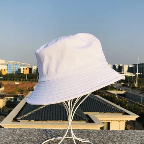 Topi Bucket Hats Polos Pria dan Wanita Bolak Balik bisa bayar di tempat