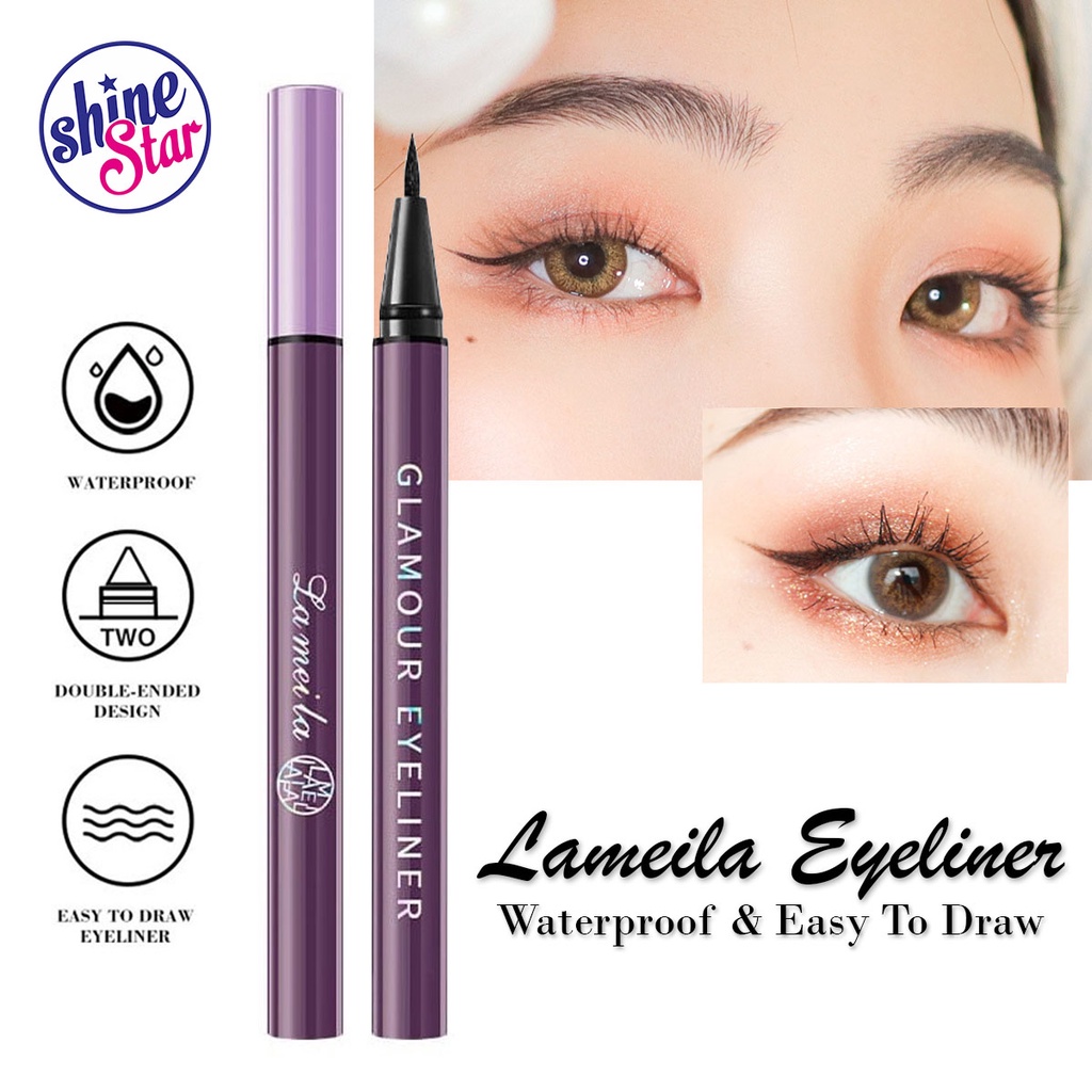 Lameila Glamour Eyeliner Cair Waterproof Anti Air Dan Keringat