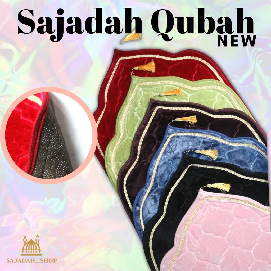 Sejadah Turki  (NEW ARRIVAL PREMIUM) Sajadah Karpet QUBAH Series Turkey karpet muka tebal jumbo geng