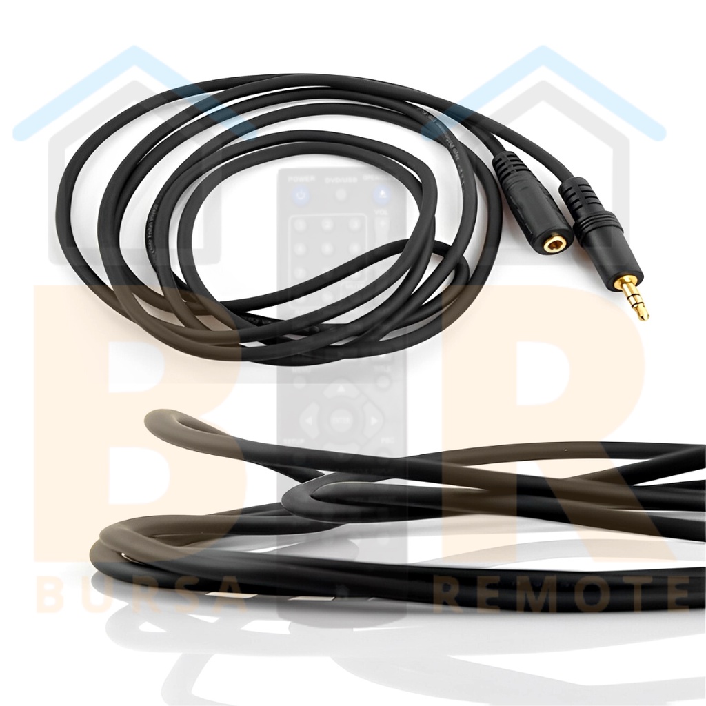 Kabel Jack Audio Aux Extension 3.5MM Male To Femail 1.5 Meter