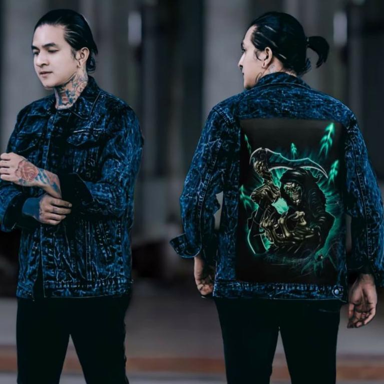 SPECIAL PRICE JEANS WASHING GAMBAR-JAKET JEANS PRINTING-JEANS DENIM-JAKET JEANS GAMBAR-JAKET DENIM P