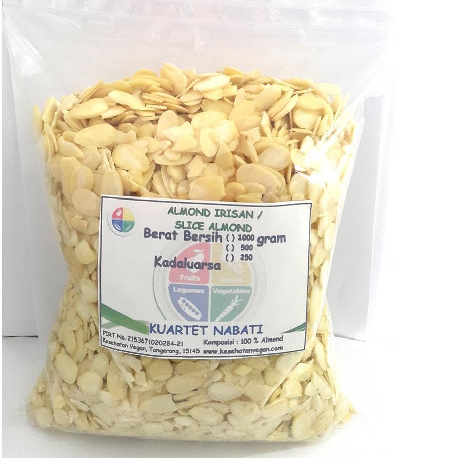 

♖ 500gr Almond Sliced / Almond Irisan Mentah/ Raw ✰