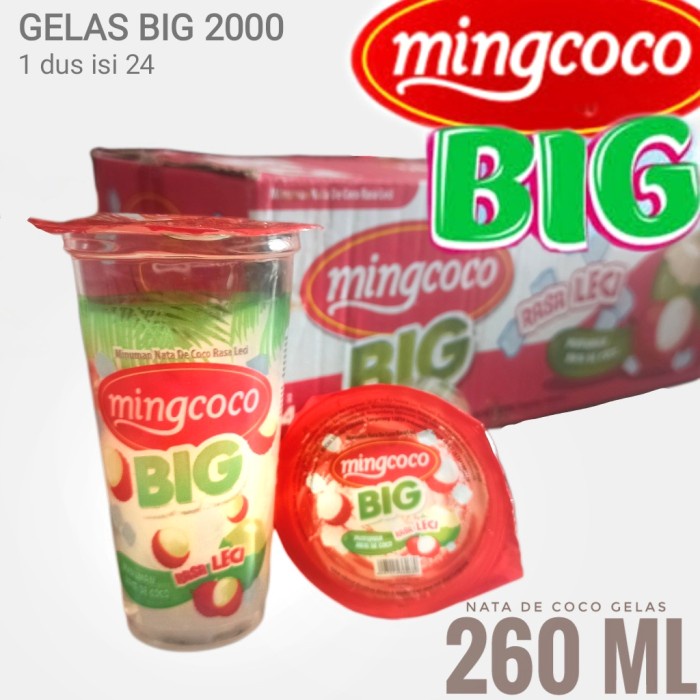 Mingcoco gelas BIG nata de coco khusus instan