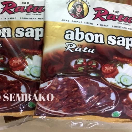

✾ Abon Sapi Cap Ratu 90 gram x 10 bungkus / Abon Sapi Cap Ratu Asli / daging Kering Abon ➾