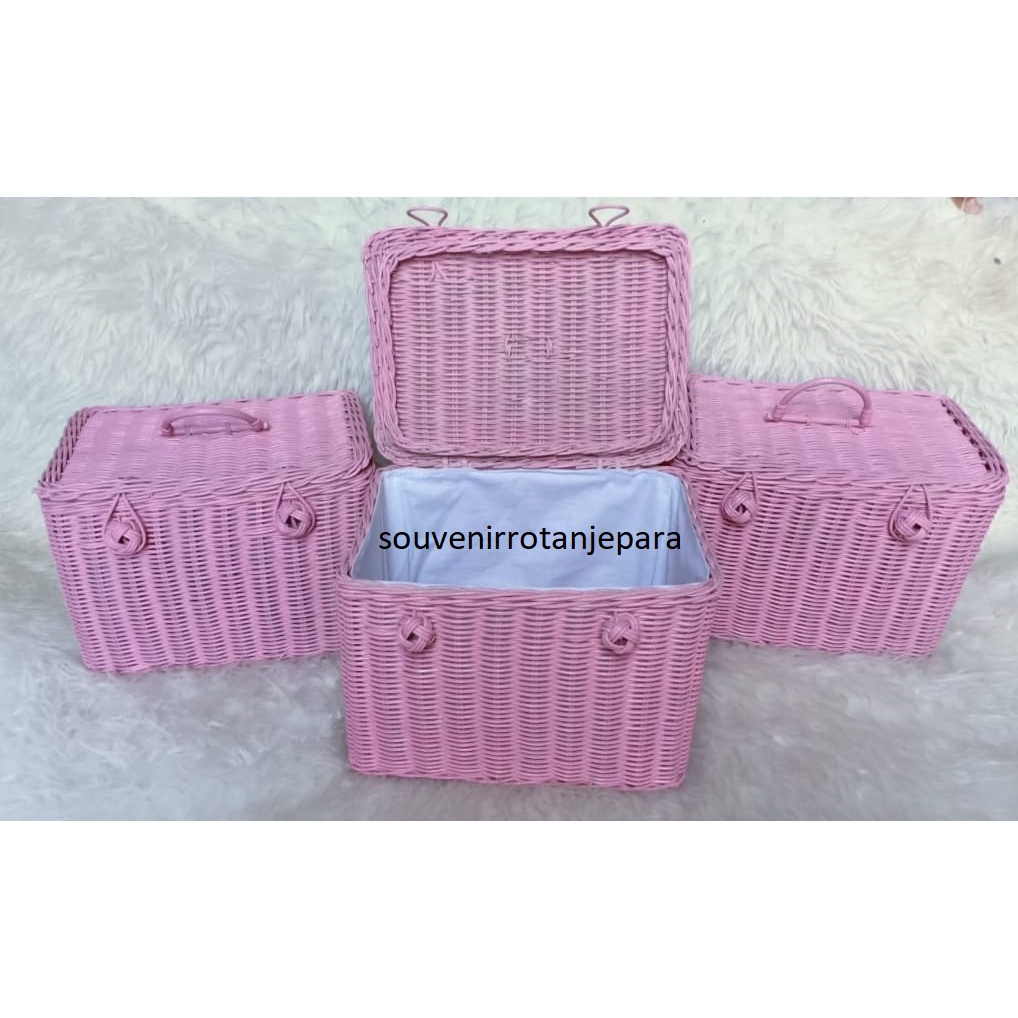 Box Rotan + Handle /Box Dari Rotan