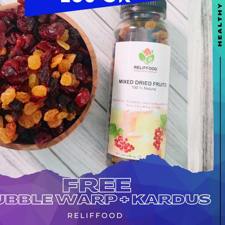 

➢ MIX RAISIN 150 GRAM (Cranberry, Black Raisin, Golden Raisin) BUAH KERING CAMPUR ➧