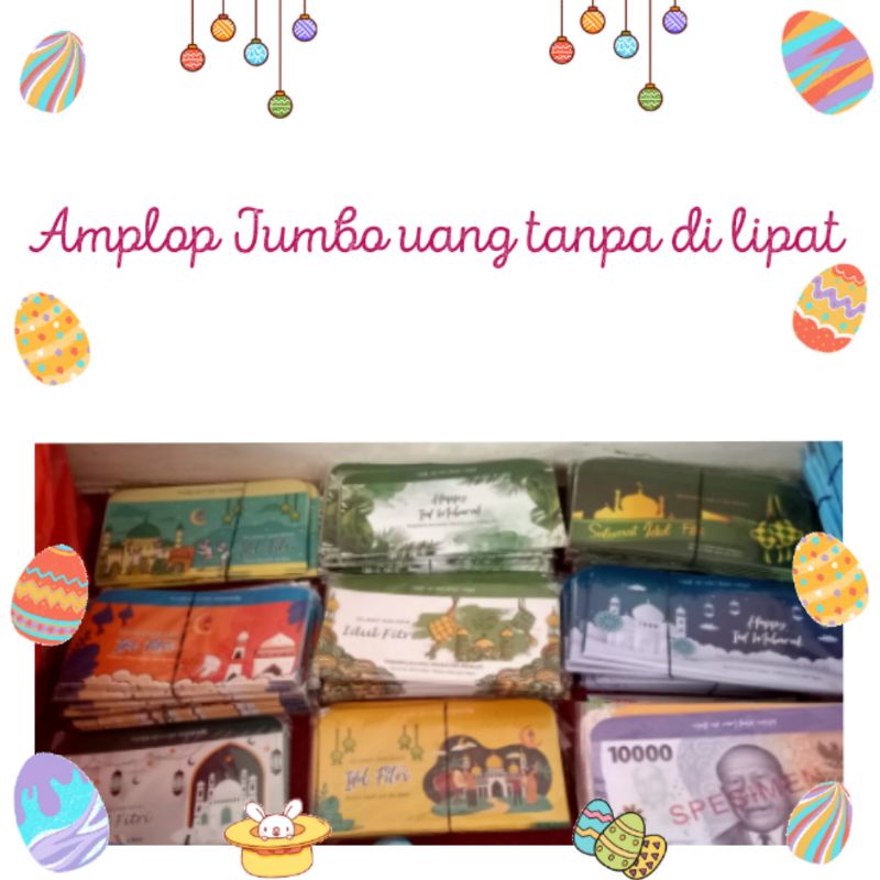 

Amplop Jumbo uang tanpa lipat 1pack isi 10
