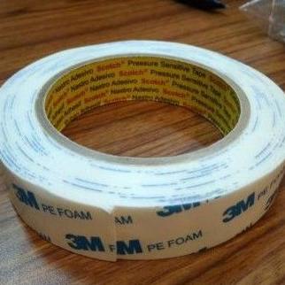 

[ART. 90] Double Tape 3M Busa Putih - PE Foam Putih 48mm 24mm 12mm - Dobel tip 3M Putih - Lem 3M putih