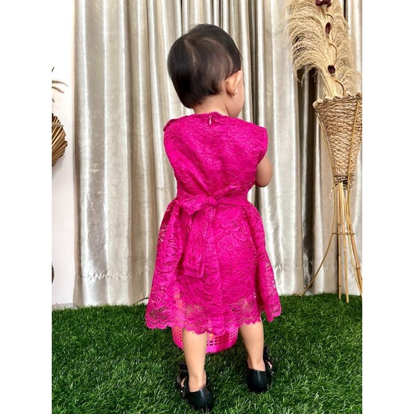 KEBAYA BROKAT ANAK PEREMPUAN/DRESS  BROKAT ANAK PEREMPUAN/KEBAYA BROKAT ANAK CANTIK/KEBAYA BROKAT PITA ANAK