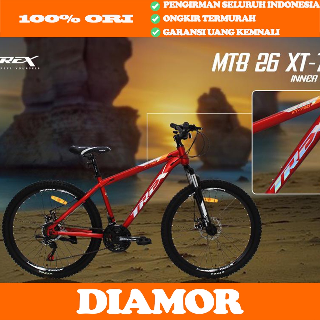 TREX XT 780 Sepeda Gunung MTB 26 inch Rem Cakram 21 Speed