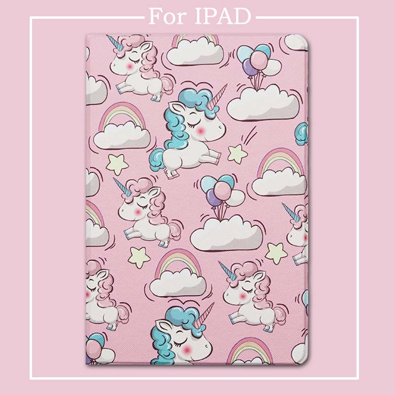 iPad Case For iPad 10.2 Case Cute Cartoon Unicorn Soft Silicone Funda Protective Cover iPad  Mini 5 
