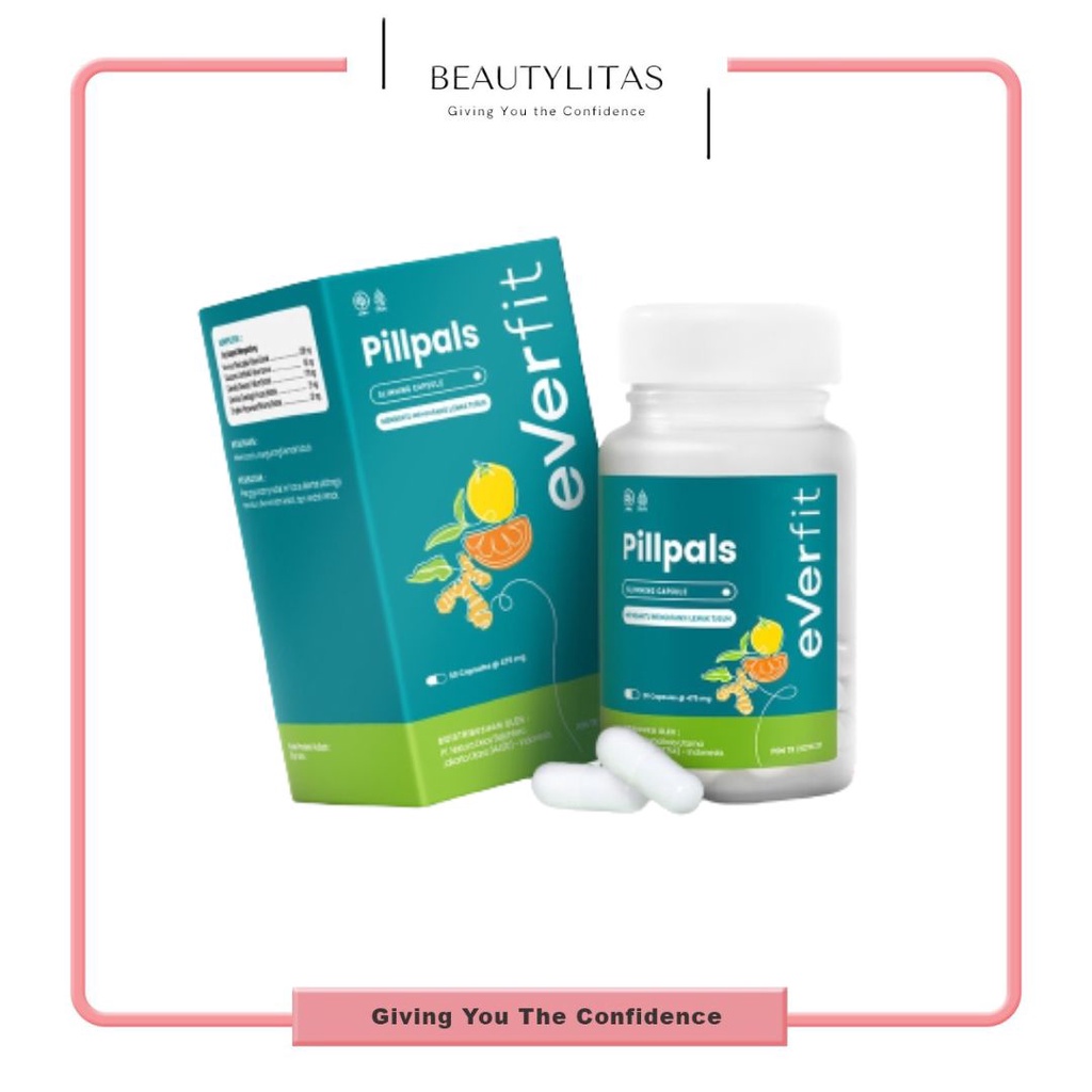 EVERFIT Pillpals Slimming Kapsul Halal Isi 30 Tablet