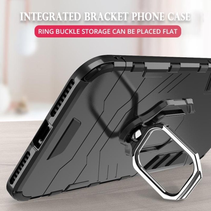 REALME C30S / C30 COVER CASE HYBRID RING PANTHER STANDING SOFTCASE