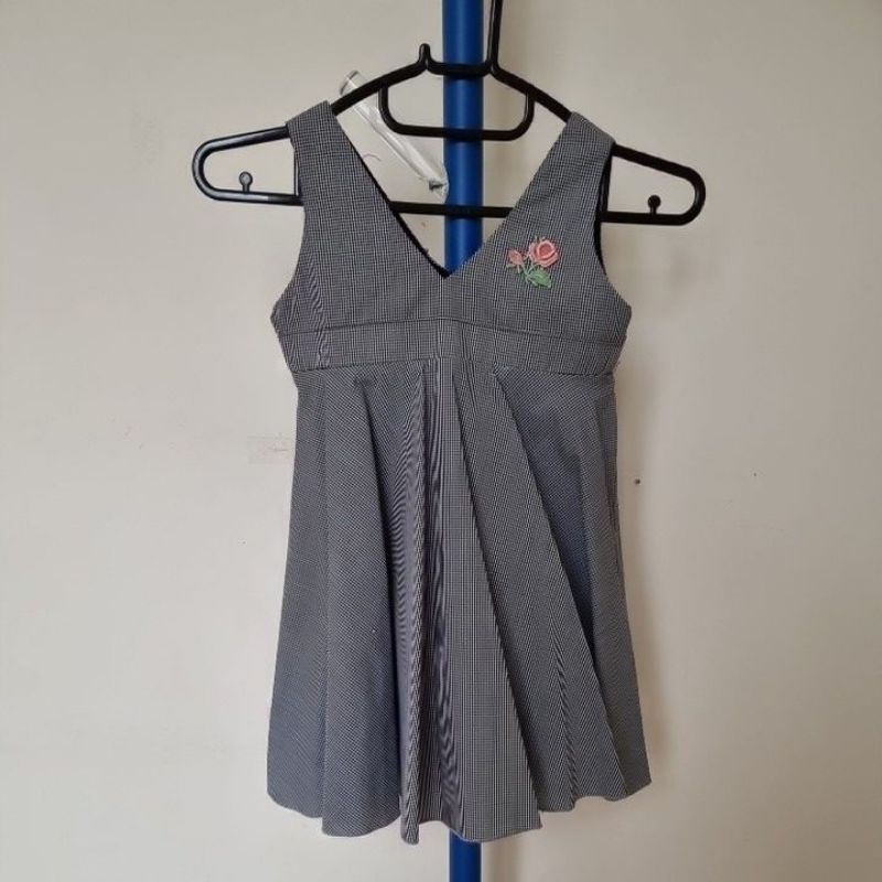 Dress anak perempuan kotak kotak