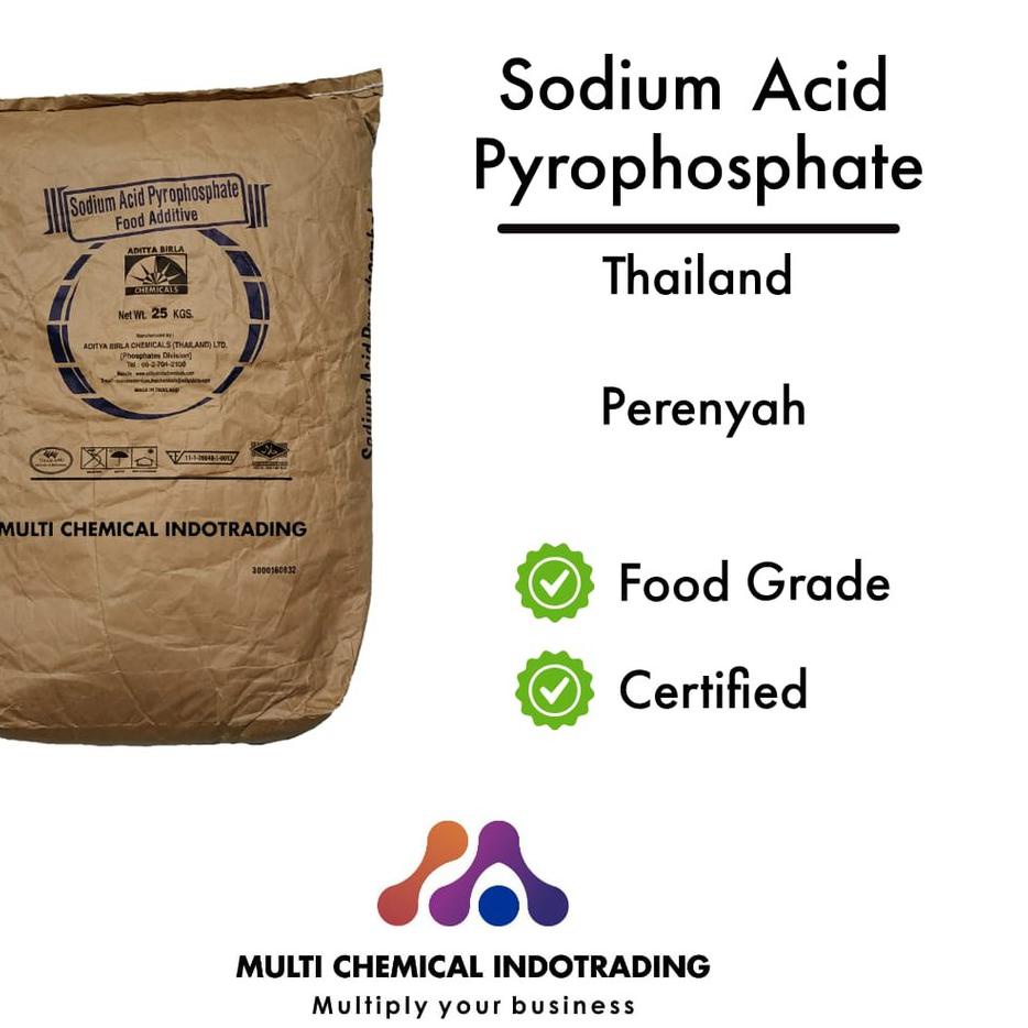 

✺ SODIUM ACID PYROPHOSPHATE / SAPP ex. THAILAND. PERENYAH FOOD GRADE. 1 kg ♬