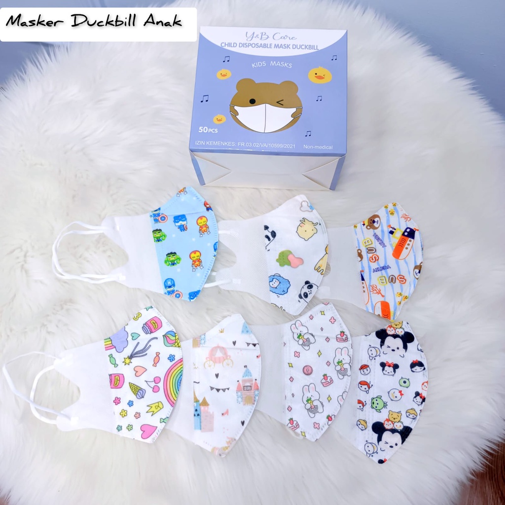 Masker Duckbill Anak 50Pcs