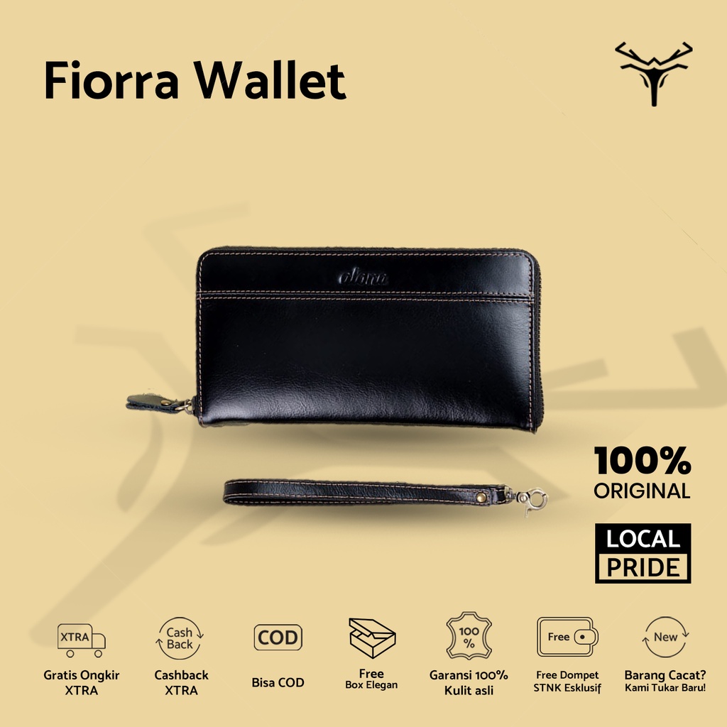 Dompet Kulit | Fiorra Wallet | Fiorra | Leather Dompet | Dompet Cewek |  Dompet Wanita | Dompet Lipa