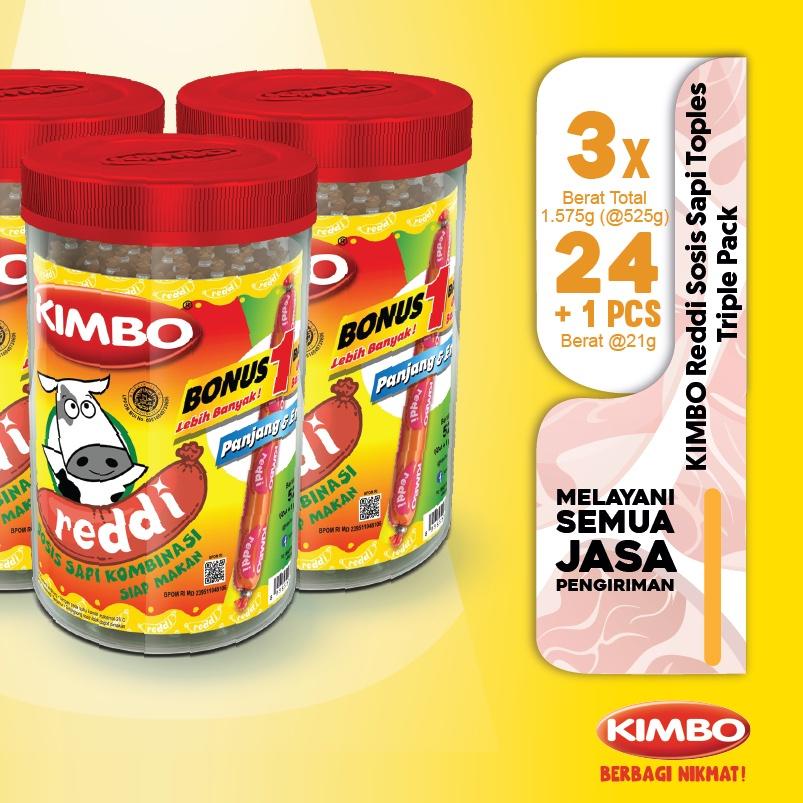 

☋ KIMBO Reddi Sosis Sapi Toples Triple Pack ♥
