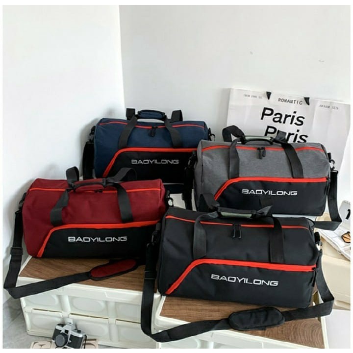 Rayhana - Tas Olahraga Gym Fitness Tas Duffel Traveling Kekinian Printing Baoyilong