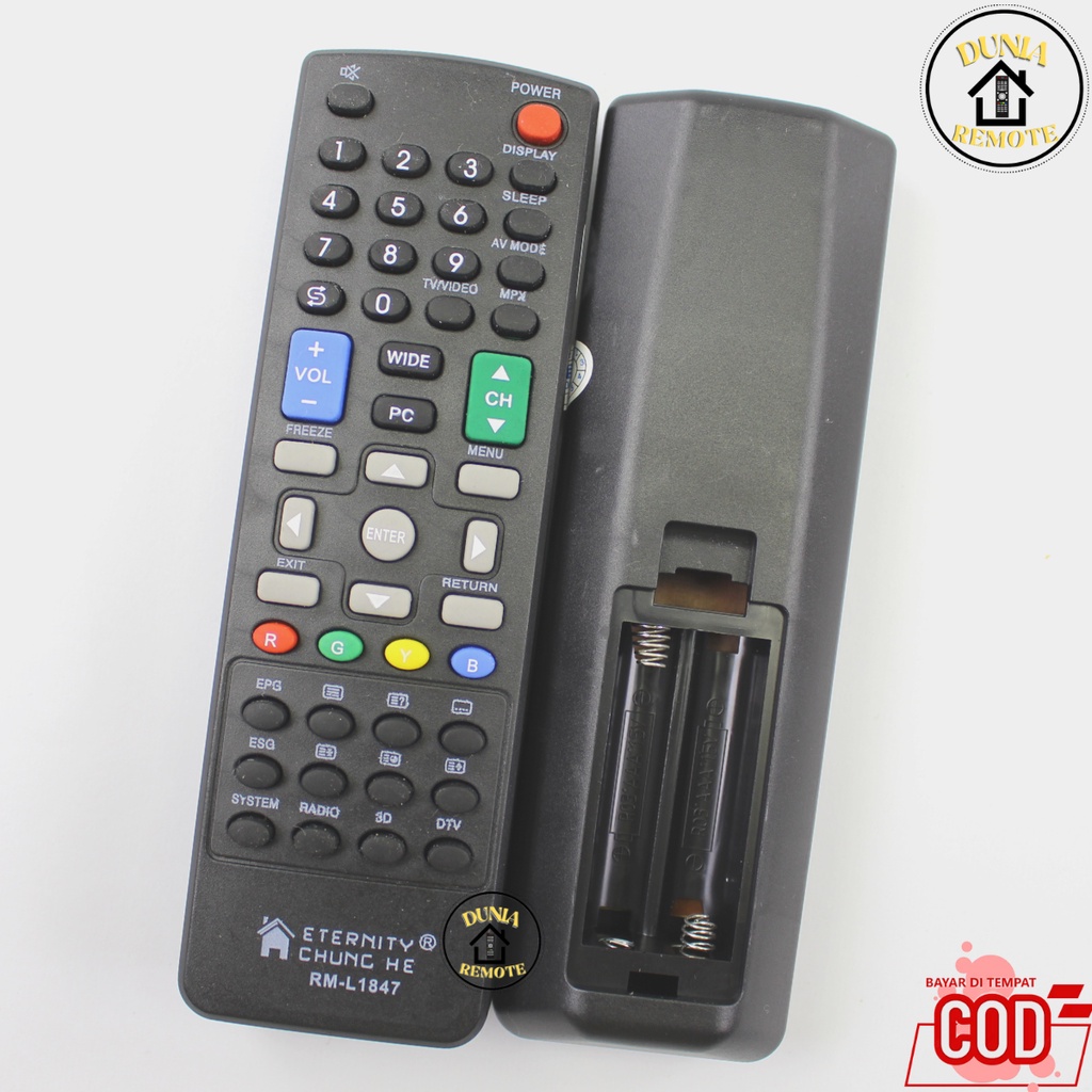 Remot Remote Tv Sharp AQUOS 3D LED LCD tanpa setting