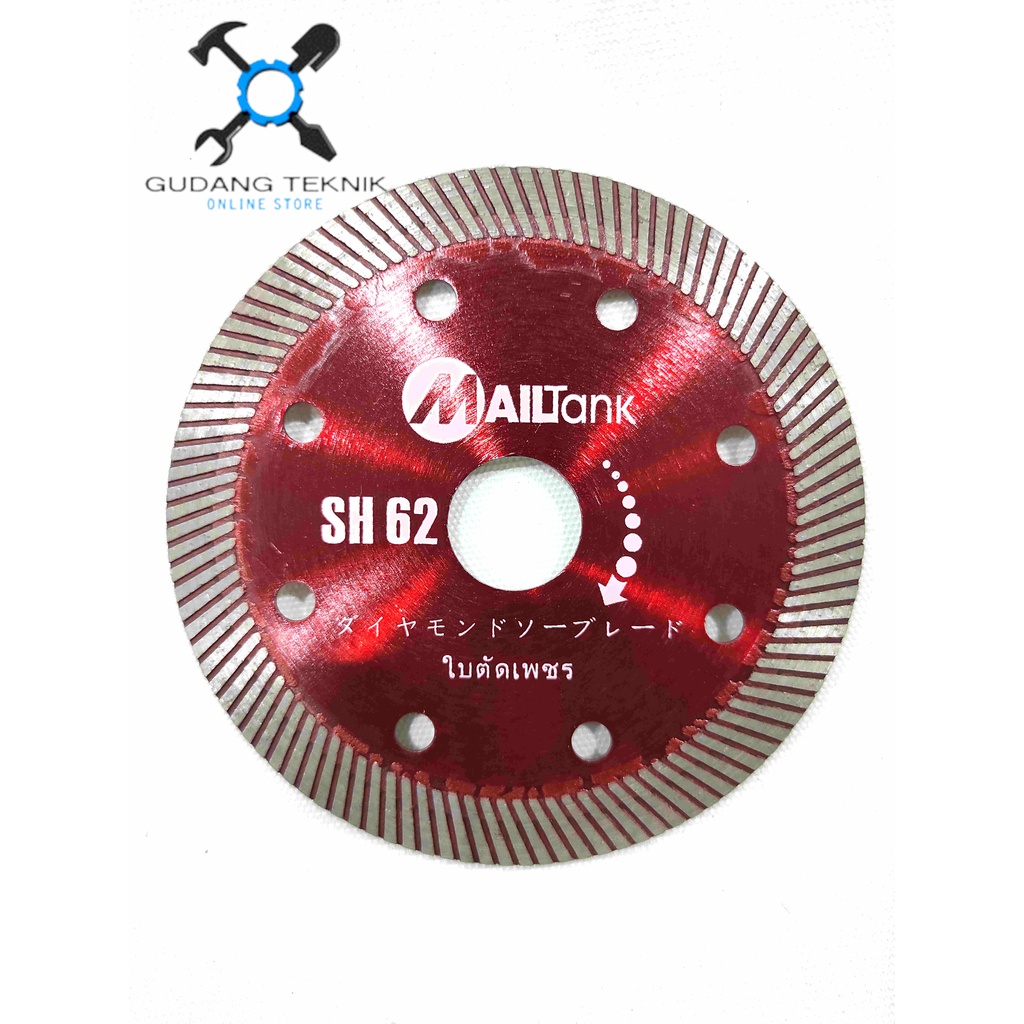 Diamond Wheel Saw 4&quot; SH62 MAILTANK / Mata Pisau Potong Keramik Granite Granit 4 Inch SH 62 SH-62 MAILTANK