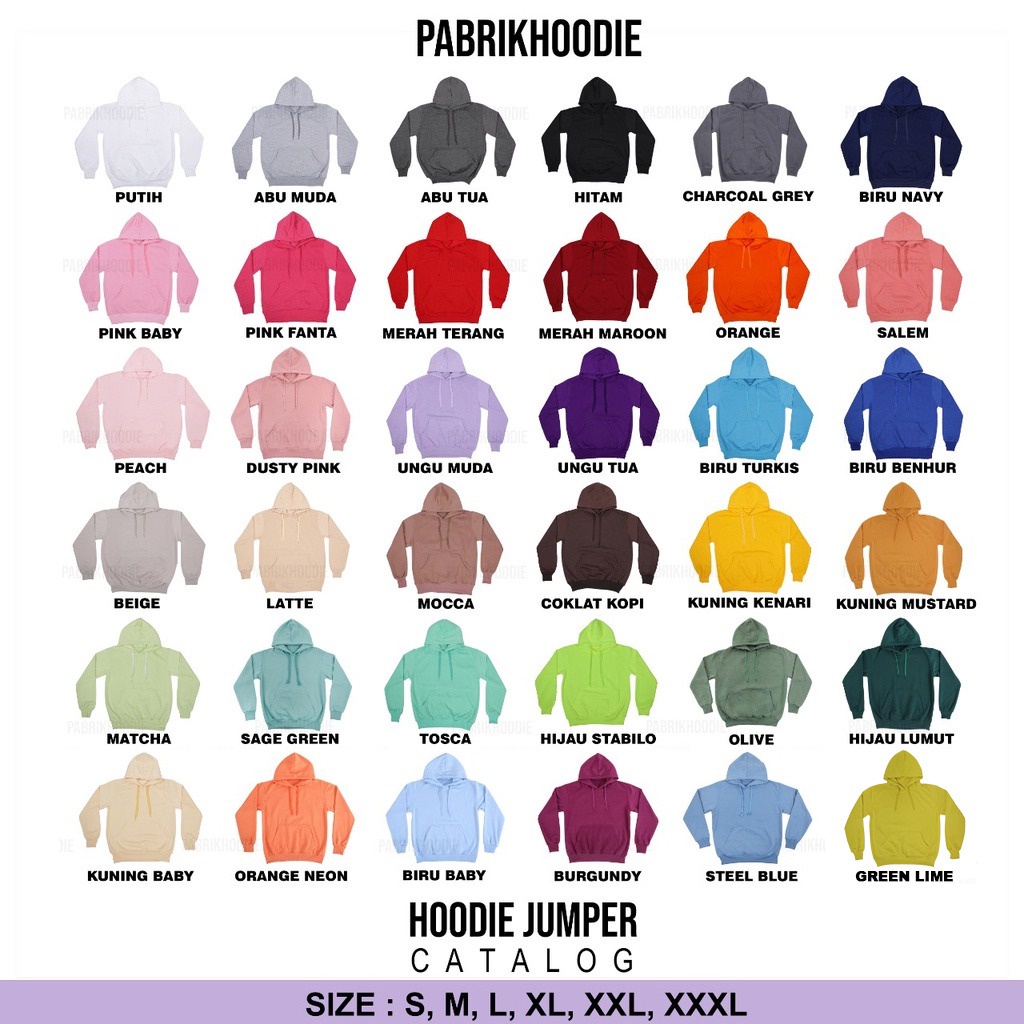 PABRIKHOODIE - HOODIE JUMPER ANGEL M - XXL (SABLON) {PRIA &amp; WANITA}