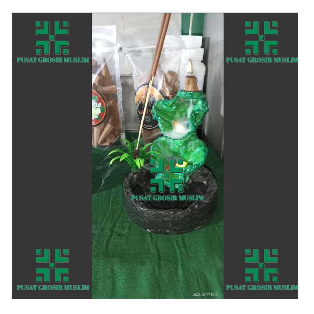 Tempat Pembakar Dupa Aromatherapy Back Flow Waterfall Incense Burner