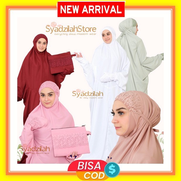 Mukena Polino Evata Terusan Mukena Terusan Mukena Santri Mukena Remaja Mukena Sutra Syadzilah - Muke