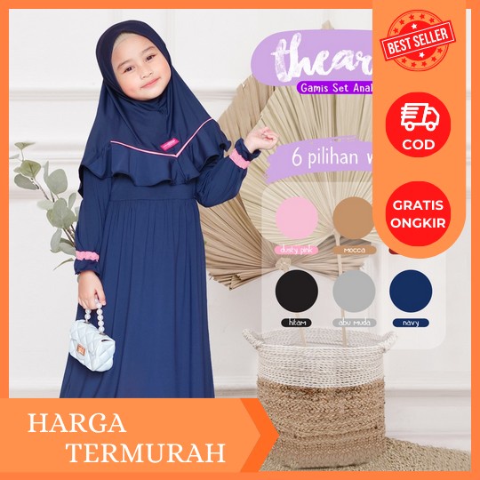 Baju Muslim Anak Perempuan / Gamis Anak Perempuan Model Terbaru 2023 6-12 Th / Gamis Terbaru 2023 / 