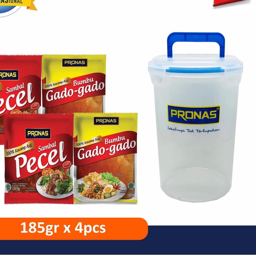 

⅍ PRONAS Paket Pecel & Gado Bundling 4 pcs Free Canister ➯