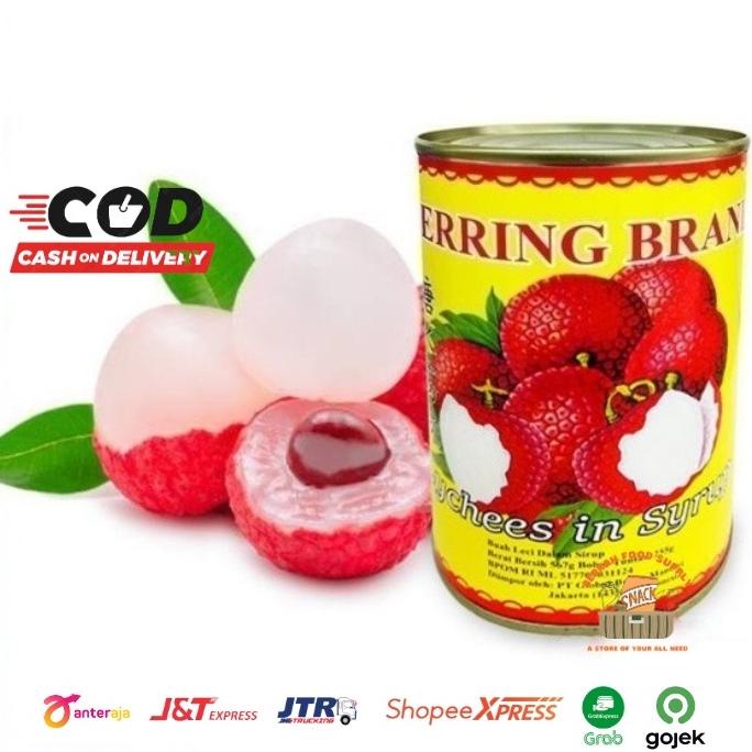 

11.11 Promo >> Lychee kaleng Herring Brand / Lychees In Syrup / Buah leci Kaleng