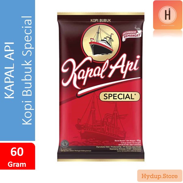 

Kapal Api Spesial Kopi Bubuk 60 Gram