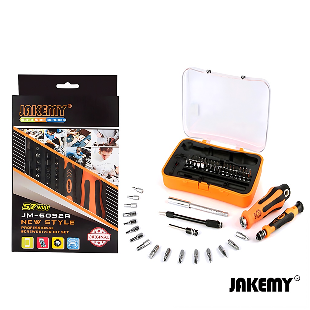 Jakemy 57 in 1 Obeng Set Torx hex Pozi Slotted Phillips Tool Kit - JM-6092A