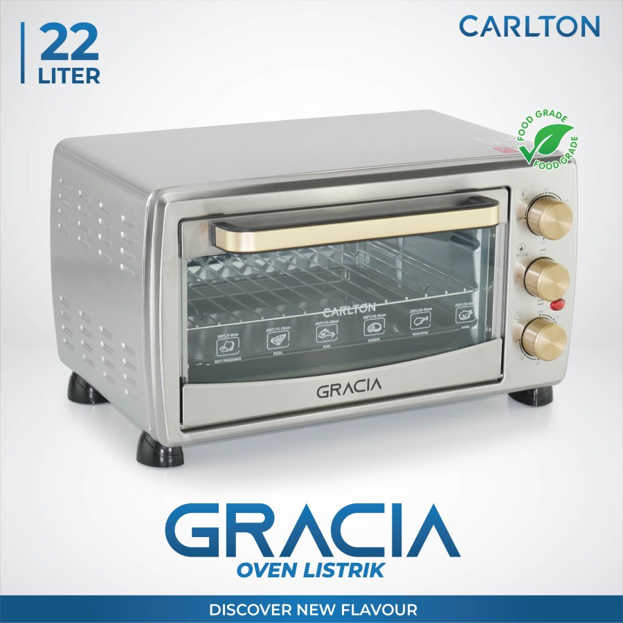 CARLTON OVEN LISTRIK / ELECTRIC OVEN GRACIA 22LITER