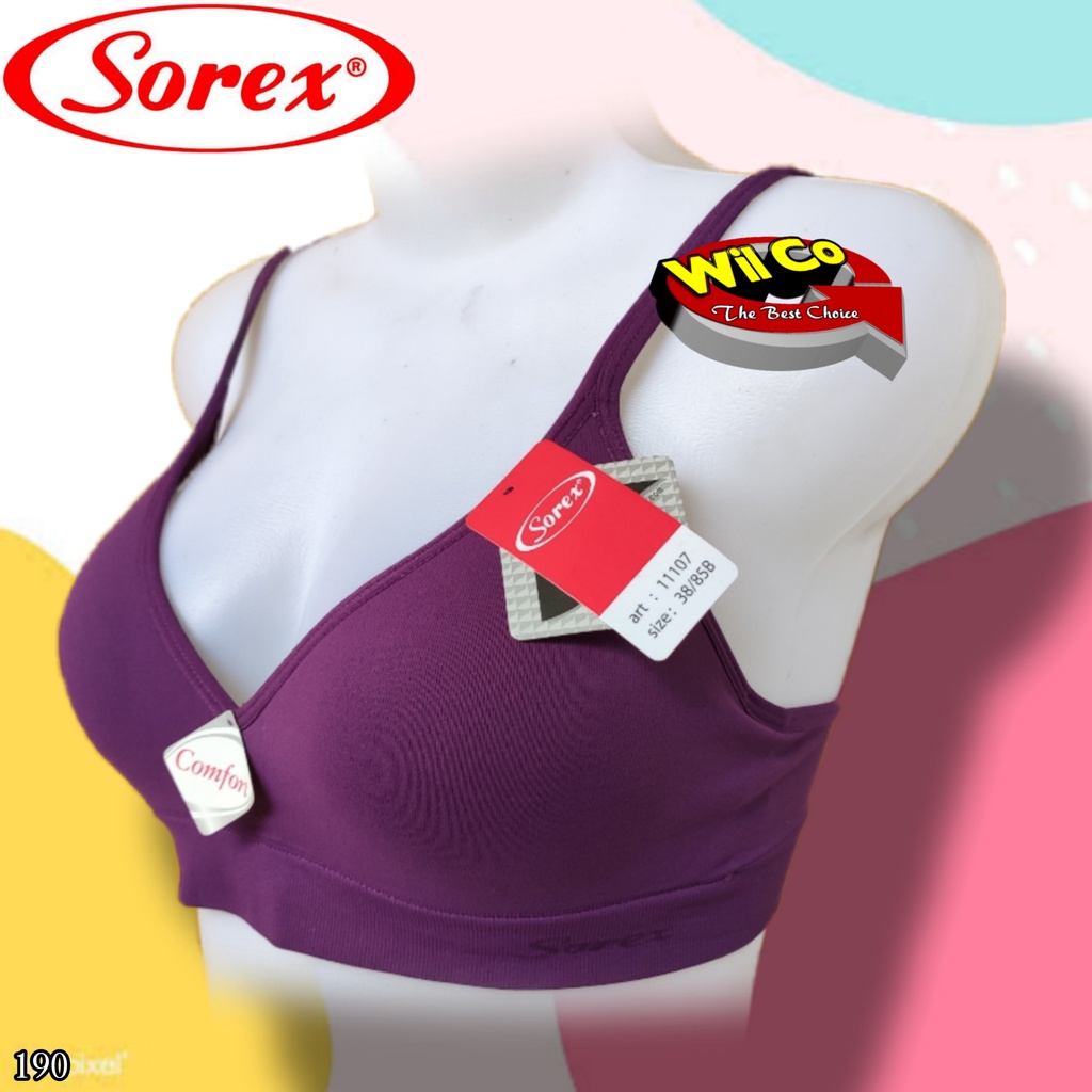 K190 - BRA/BH WANITA SOREX BUSA TANPA KAWAT SIZE 34 -40