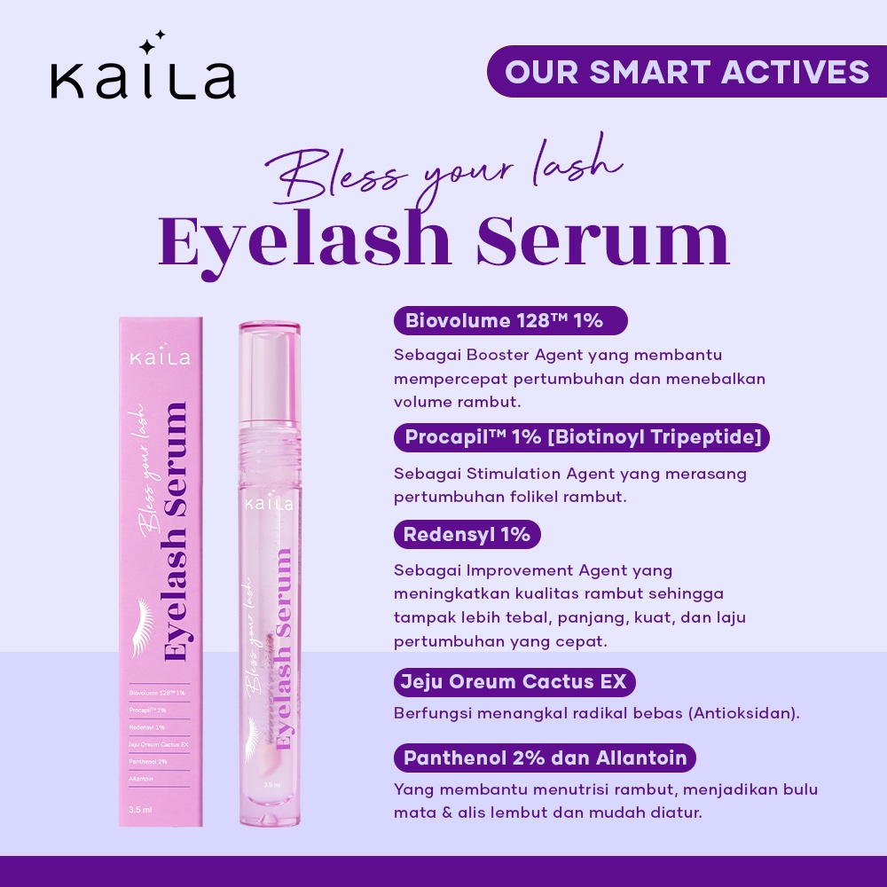 KAILA Bless Your Lash Eyelash Serum Bulu Mata &amp; Alis - 3.5ml