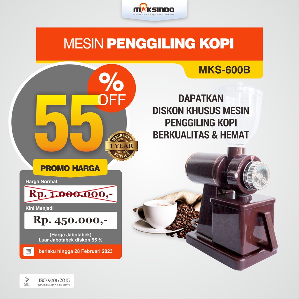 Jual Mesin Penggiling Kopi Mks 600b Shopee Indonesia 4295