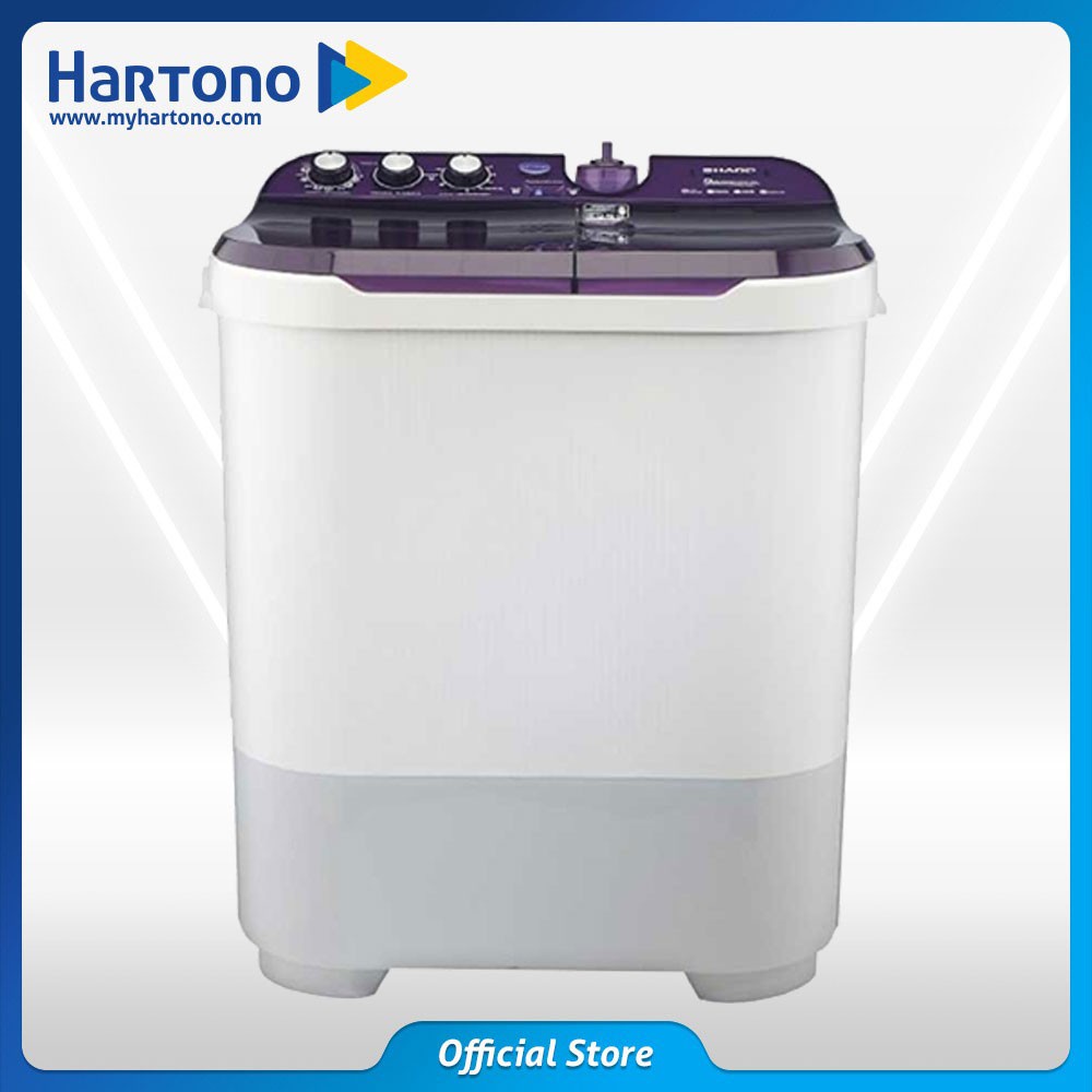 Sharp Mesin Cuci 2 Tabung Semi Auto Washer EST1090VK