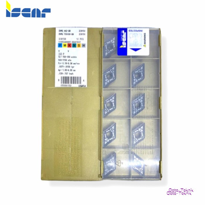 Interface Insert Bubut Dnmg 150608-Gn Ic8250 Original Insert Iscar