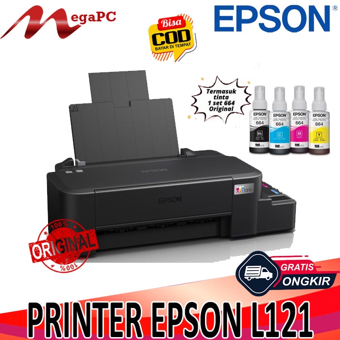 PRINTER EPSON L121 ORIGINAL PLUS TINTA ORIGINAL PENGGANTI L120