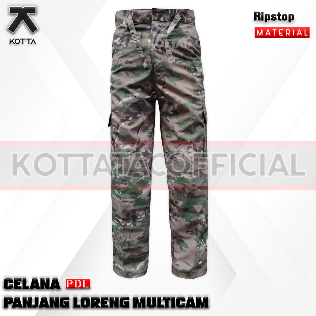 CELANA PDL LORENG MULTICAM  - CELANA CARGO  PANJANG LORENG MULTICAM - CELANA CARGO LORENG MULTICAM ARMY