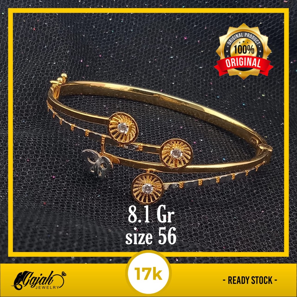 Gelang emas 17k - 8.1 gr kadar 750 - 4257