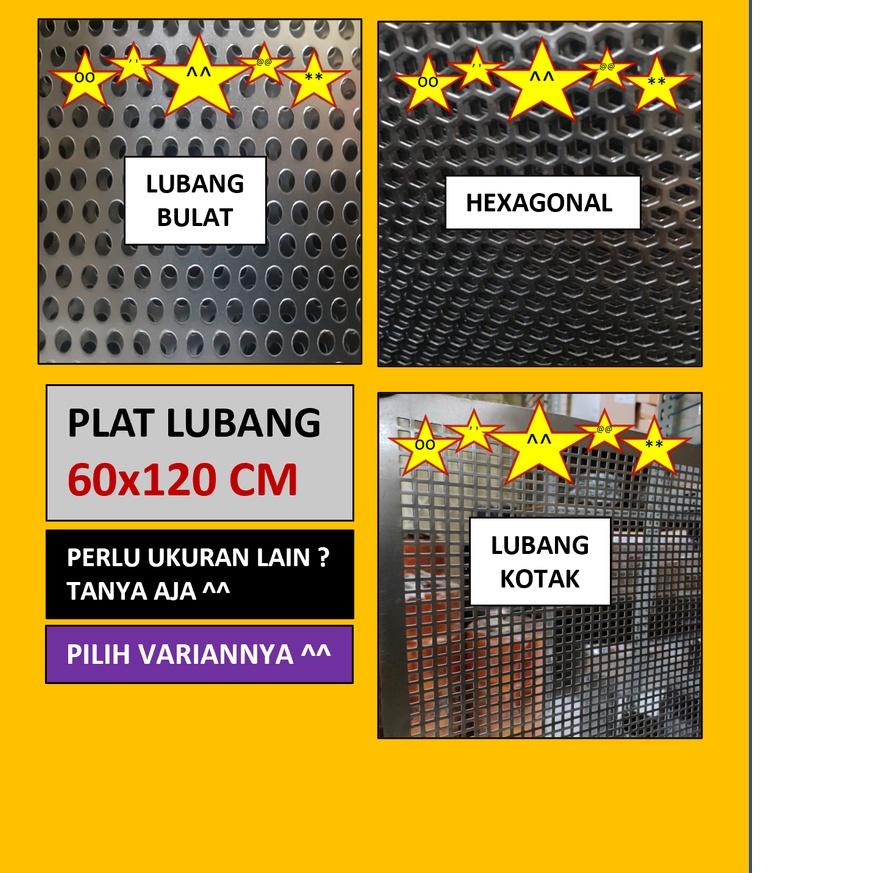 ✥ Plat  - Lubang 5 mm - Plat Besi Ram Speaker - Bulat Tebal 0.8 mm - Ram Grill Plat Lubang ♟