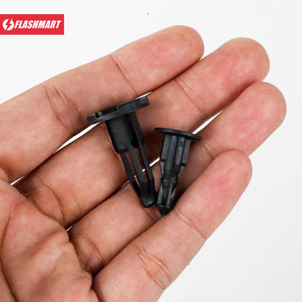 Flashmart Klip Kancing Plastic Car Buckle Rivet 17.86 x 8.5 mm 20 PCS - 1184