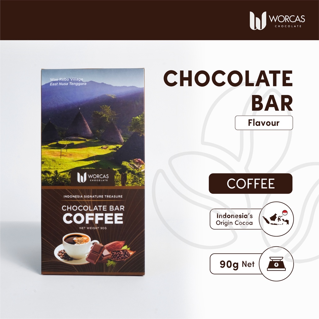 

Worcas Chocolate Bar Flavoured Dark Chocolate Coffee