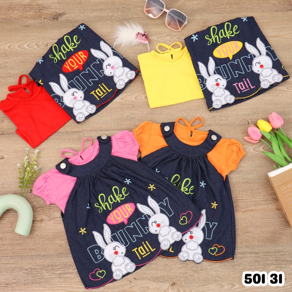 Bunny Tail Baby Dress Jeans