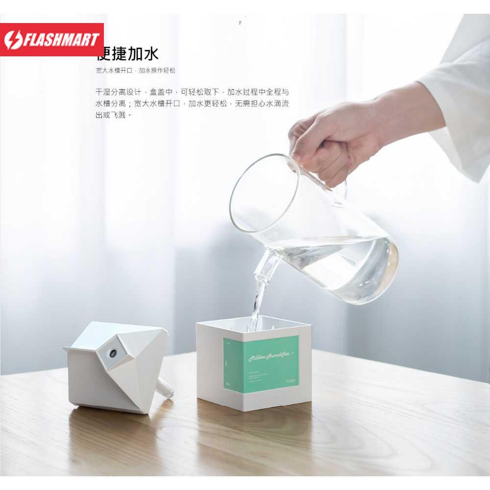 Flashmart Bcase Milk Box Air Humidifier Ultrasonic USB 260ML - DSHJ-H-001